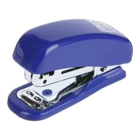 Степлер пластиковий МІНІ BM.4125-02 BUROMAX, 10 л., (скоби №10), 61х36х23 мм, синій, в коробці (4823078955777)