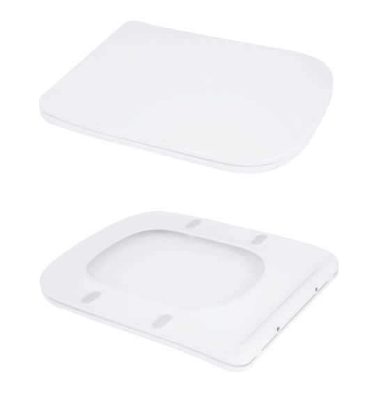 Унітаз підлоговий Qtap Aries Rimless з сидінням Slim Duroplast/ Soft-close/ Quick Release QT03228302W | Зображення 3