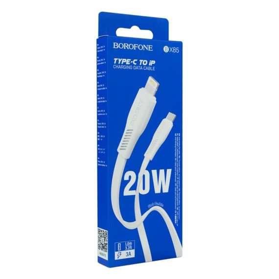 Кабель для зарядки телефона. USB Borofone BX85 PD20W Type C to Lightning | Зображення 1