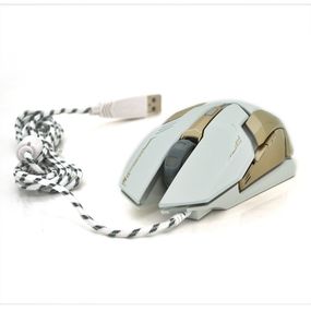 Миша дротова iMICE V6, 6 кнопок, 800/1200/2400/3600 DPI, Led Lighting, 1,3 м, Win7 / 8/10 Mac OS, white, COLOR BOX, Q40
