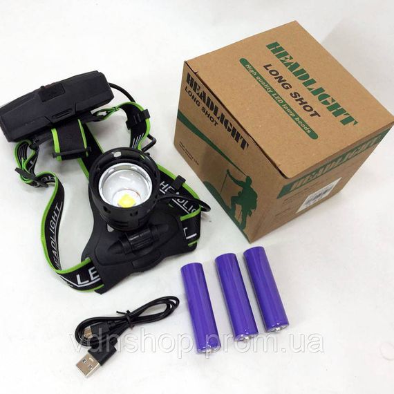 Аккумуляторный фонарь на голову с зарядным устройством, Налобный аккумуляторный фонарь на голову IA-46 | Зображення 6