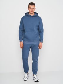 Костюм спортивний чоловічий утеплений сіро-блакитного кольору, S