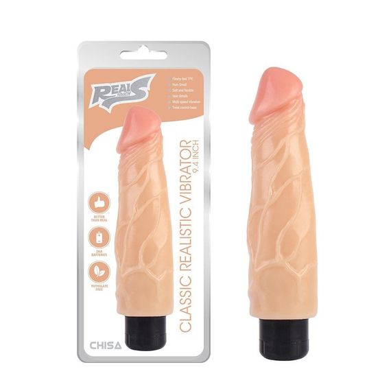 Вібратор реалістичний Chisa Real Touch S Classic, бежевий Sex Aura | Зображення 1