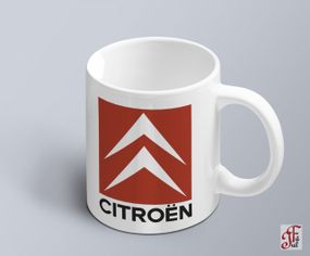 Чашка  з принтом авто логотип Citroen  (02010102033)