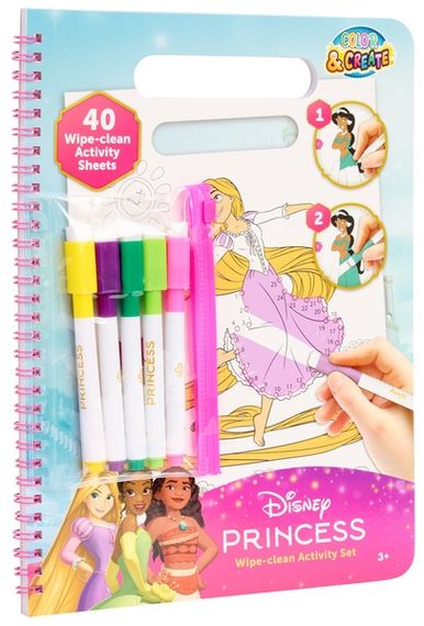 Розмальовка з маркерами, що стираються Disney Princess Актівіті (DP252410) | Зображення 1