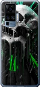 Чехол на Vivo X50 Pro Череп-часы "4100u-1956-17620"