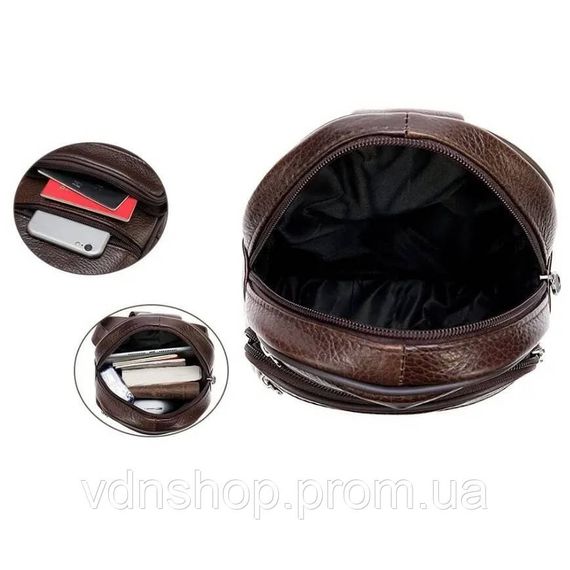 Сумка шкіряна чоловіча крос-боді, Чоловічі сумки через плече, Чоловіча сумка через плече містка WC-13 | Зображення 3