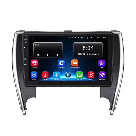 Штатна магнітола Lesko для Toyota Camry VII (XV50) Рестайлинг 2 2017-2018 екран 10" 2/32Gb Wi-Fi GPS Base