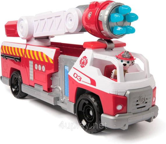 Щенячий патруль Пожарная команда Большая пожарная машина Маршала PAW Patrol Fire Rescue Rapid Reload Truck | Зображення 1