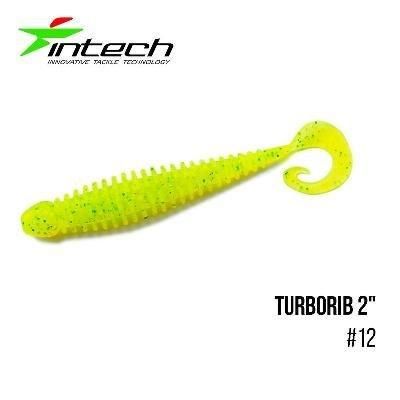 Силиконовая приманка, Съедобный силикон Intech Интеч Turborib 2"12 шт #12