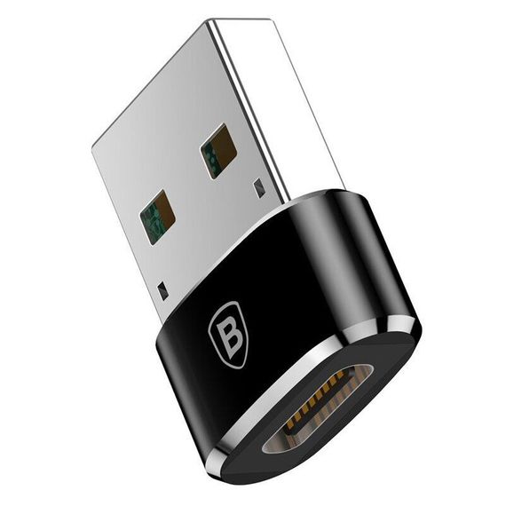 Переходник Baseus USB Male To Type-C Female Adapter Converter 3A (CAAOTG-01) | Зображення 3