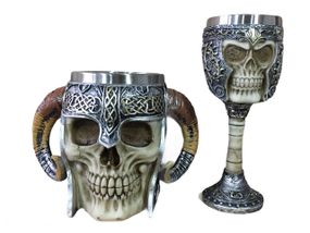 Подарунковий набір Чашка Келих 3D GL Череп у Шоломі Подарунок