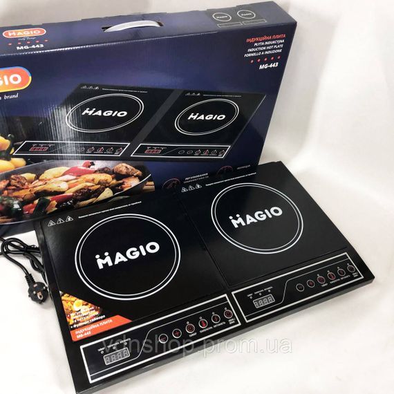 Индукционная плита мини MAGIO, Портативная электрическая электроплита, Электроплита настольная бытовая NS-12 | Зображення 3