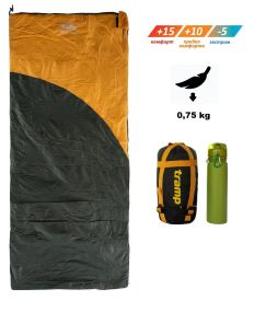Спальний мішок одіяло Tramp Airy Light Туристичний спальник до -5 Похідний спальний мішок Трамп