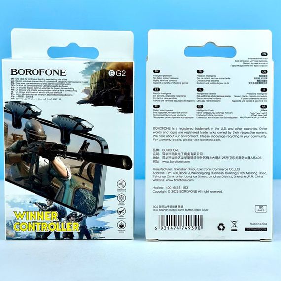 Геймпад джойстик Borofone BG2 Spartan Black / Silver | Зображення 4