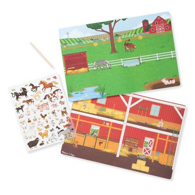 Набор для творчества Melissa&amp;Doug Переводные наклейки Ферма (MD9531) | Зображення 1