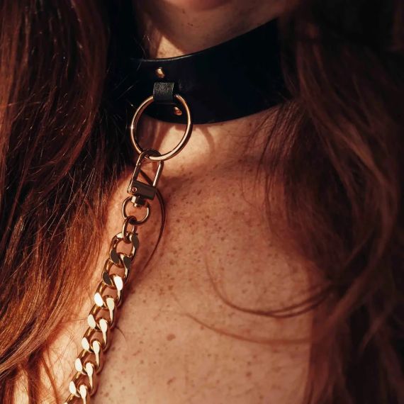 Чокер Bijoux Indiscrets MAZE - Wide Chocker Black Sex Aura | Зображення 3