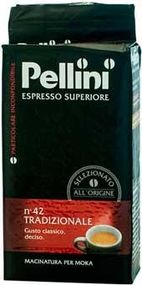 Кофе молотый Pellini Espresso №42 в пачке 250 г, Смесь робуста арабика