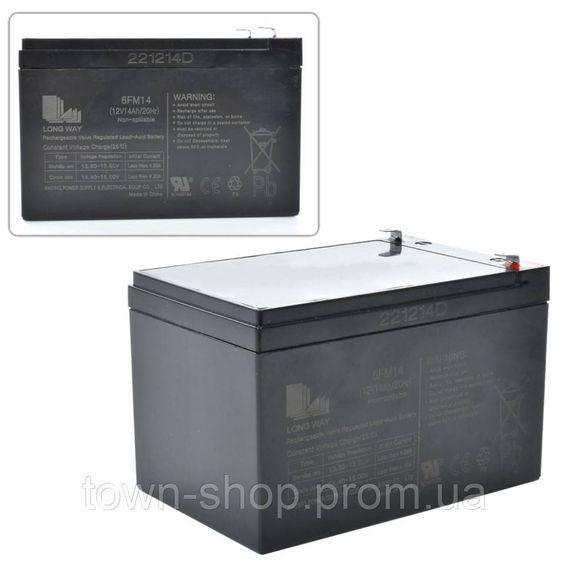 Аккумуляторная батарея универсальная 12V14Ah-BATTERY | Зображення 1