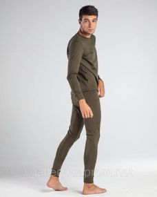 Комплект термобелья Columbia Хаки на флисе, теплый и очень удобный набор, примиум качество М