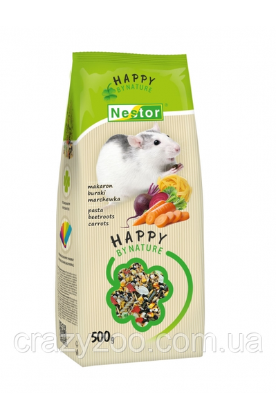 Корм для щурів Nestor Premium з буряком, морквою та локшиною 500 г 3065