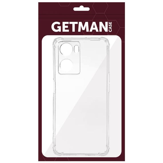 TPU чохол GETMAN Ease logo посилені кути Full Camera для Oppo A57s / A57 4G / A77s Безбарвний (прозорий) | Зображення 4