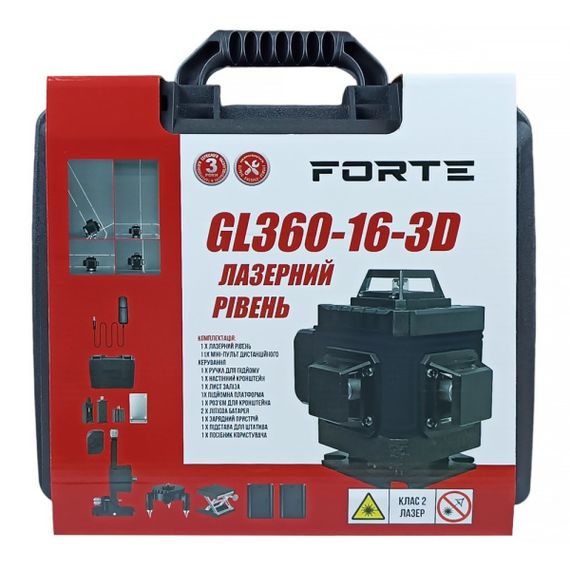 Лазерний нівелір GL360-16-3D Forte | Зображення 6