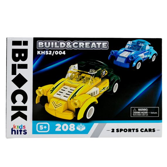 Конструктор KH52/004 Kids hits IBLOCK JUNIOR 2 МЕГАКАРА, 208 деталей, у коробці (6907496587036)