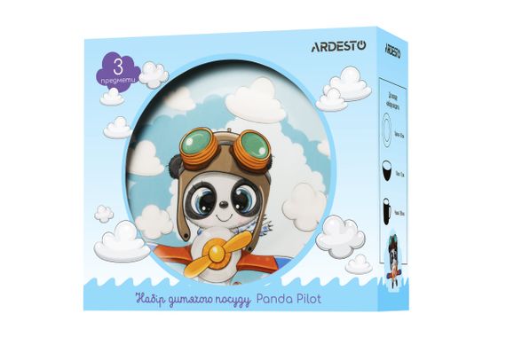 Набор детской посуды Ardesto Panda pilot AR-3451-PS 3 предмета | Зображення 5