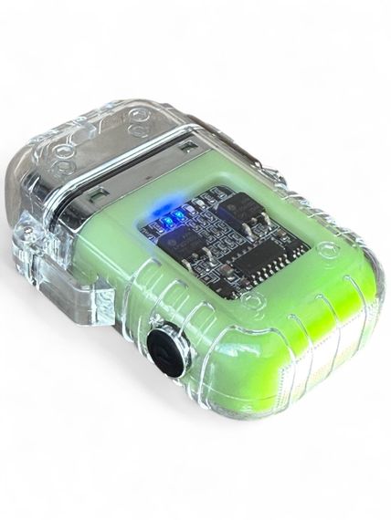 Електроімпульсна запальничка Explorer F38, дві дуги, з ліхтариком - Luminous Green | Зображення 8