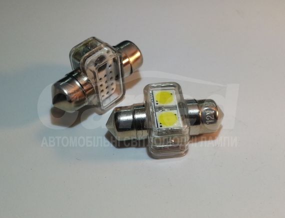 Светодиодная софитная автолампа FT10(C10W), 31mm, 2pcs 0.5W (80 Lm) | Зображення 1