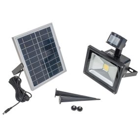 Прожектор на солнечной батарее с датчиком движения с аккумулятором LED IP65 HL-42P/20W CW
