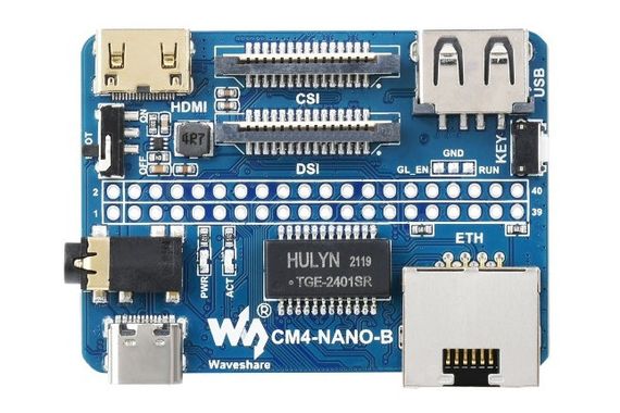 Плата расширения NANO B для Raspberry PI CM4 (Ethernet, HDMI) | Зображення 3