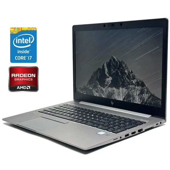 Мобільна робоча станція HP Zbook 15u G5 / 15,6" (1920x1080) IPS / Intel Core i7-8650U (4 (8) ядра по 1,9 - 4,2 ГГц) / 16 ГБ DDR4 / 256 ГБ SSD / AMD Radeon Pro WX 3100, 2 ГБ DDR5, 128-біт / WebCam / Win 10 Pro б/в