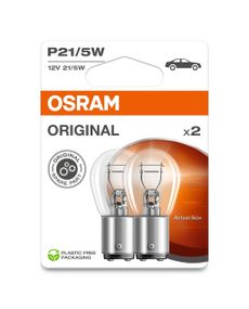Комплект вказівних ламп розжарювання OSRAM 7528-2BL P21/5W 12V BAY15d Blister (2 шт)