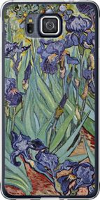 Чехол на Samsung Galaxy Alpha G850F Винсент Ван Гог. Ирисы "161u-65-17620"