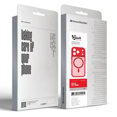 Чехол для мобильного телефона Armorstandart Lush MagCase Apple iPhone 17 Pro Red (ARM87495) | Зображення 2