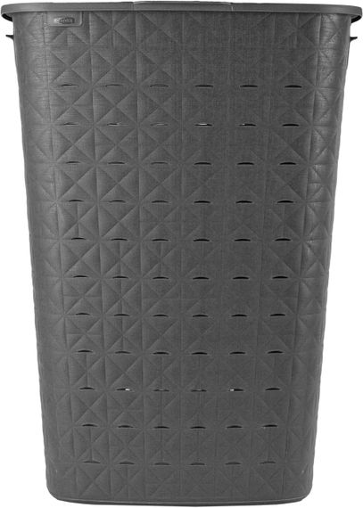 Кошик для білизни пластиковий Curver Softex 56 л 00571 сірий, міцний і зручний | Зображення 1