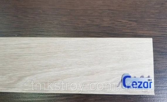 Плинтус CEZAR Hi Line Prestige 75x22x2500mm M281 Дуб Масала | Зображення 1