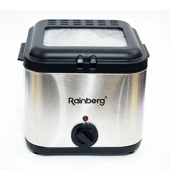 Фритюрница для дома Rainberg RB-2219 с терморегулятором и съемной чашей электрофритюрница мини фритюрница RI-86 | Зображення 4