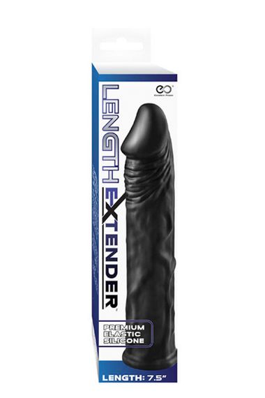 Еластична насадка LENGTH EXTENDER Sleeve 7.5 INCH BLACK, Black, 19см - 7.5дюйм. | Зображення 1