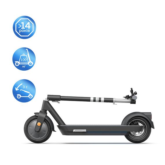 Електросамокат OKAI ES30-NEON PRO Black 10", 350(700)W, 14.7Ah, 80km, 25km\h, 25%, NFC, App, 21kg | Зображення 4