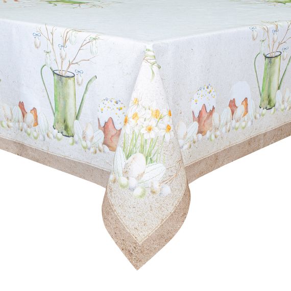 Скатертина Home Line 129624  120x150  Напівпанамський; Бавовна Принт