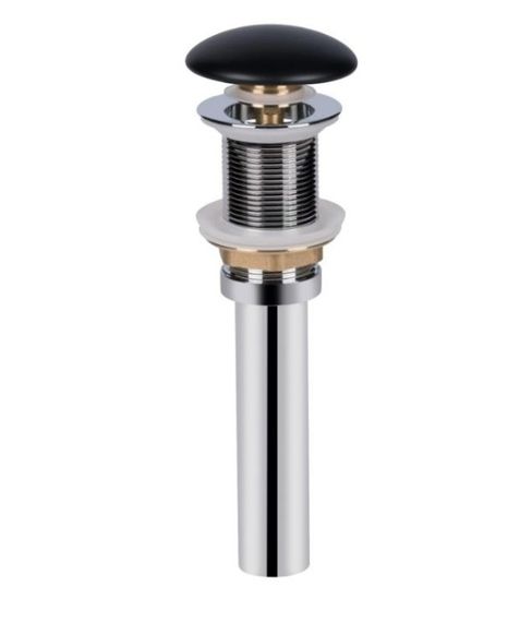 Комплект Qtap Robin: Раковина накладна прямокутна 600x390x150 мм Matt Black + Донний клапан PU03 (QT132143PMBMBN47296) | Зображення 2