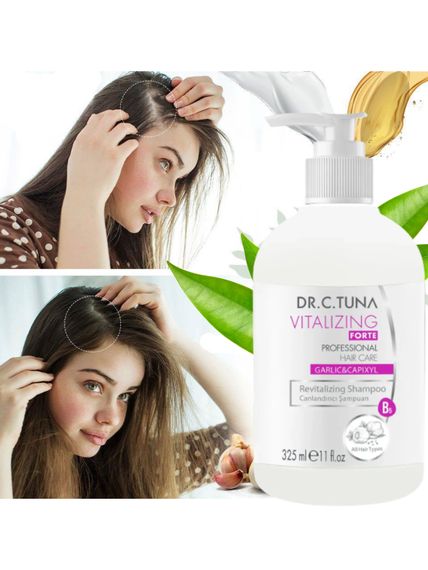 Шампунь против выпадения волос с экстрактом чеснока Farmasi Vitalizing 325 мл | Зображення 5