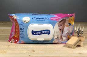 🌼🧸 Superfresh Baby — ніжні вологі серветки з ромашкою для найменших! 👶✨