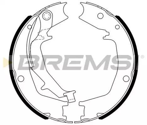 Колодки ручного гальма Hyundai Santa FE I 01-6, Trajet 00-08, Elantra 00-06/Kia Sportage 04-, Brems | Зображення 2