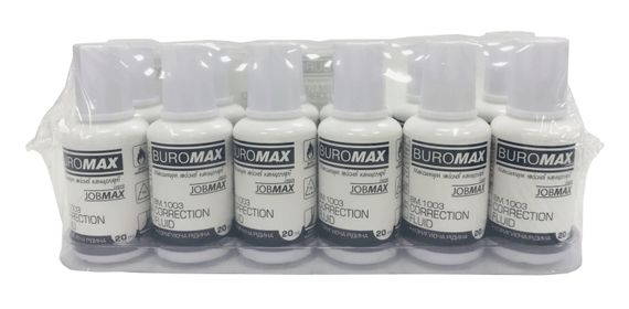 Коректор з пензликом BM.1003 Buromax 20мл, спиртова основа (4823078928030) | Зображення 1