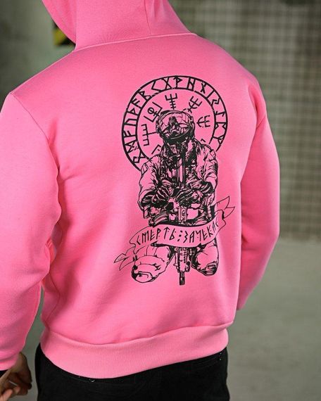 Милитари худи на флисе GENESIS  Руны pink ПП8072 | Зображення 3