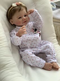 Коллекционная Силиконовая Кукла Реборн Младенец Анатомическая Новорождённая Девочка Брюнетка Мари (Виниловая Кукла) 45 см